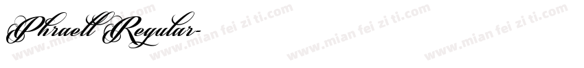 Phraell Regular字体转换